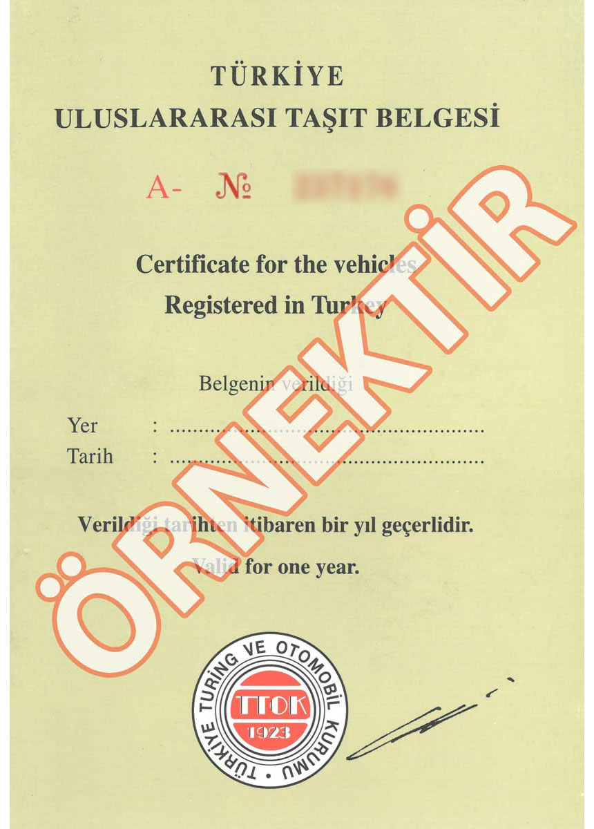 Uluslararası Taşıt Belgesi